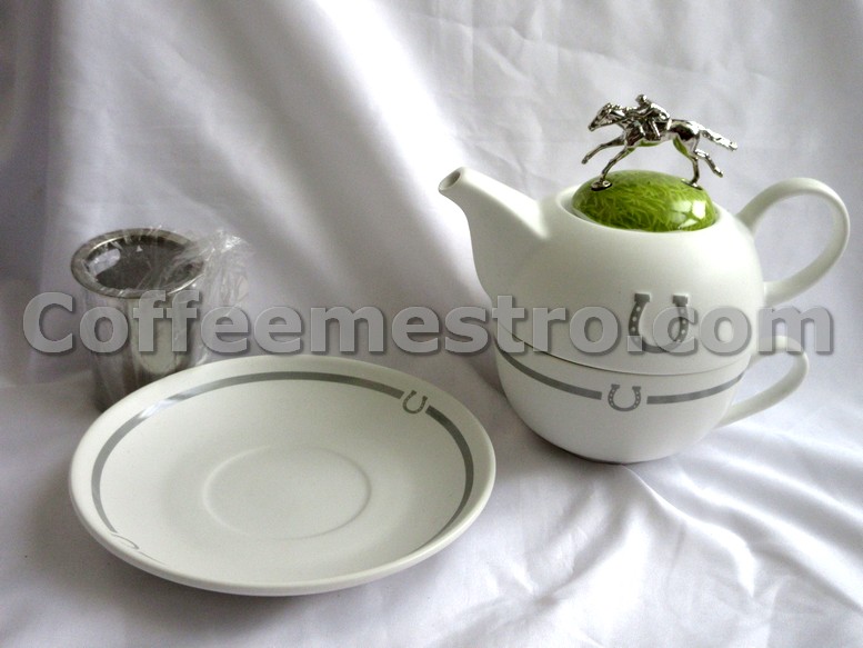 Modern Tea for One, ceramic teapot set