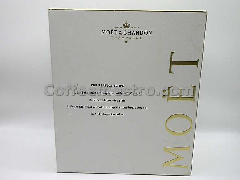 Moët & Chandon Ice Imperial 2 Flutes Acrylic-Goblets Glasses Box