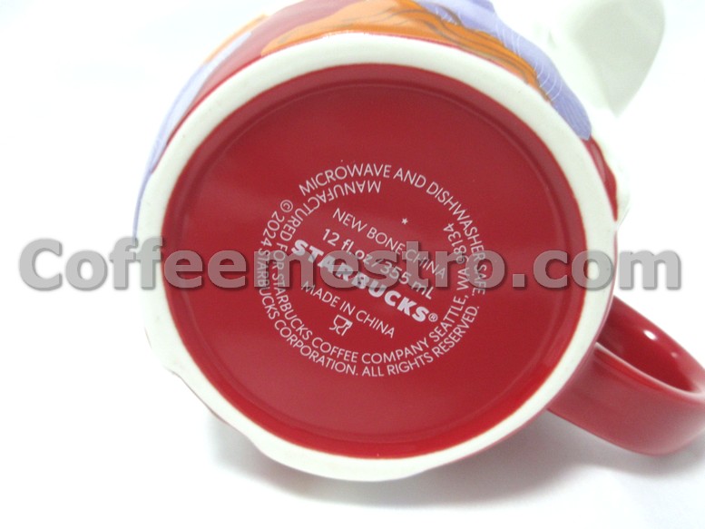 Starbucks China - Christmas 2021 - 2. Red Bronze Logo Mug 355ml +