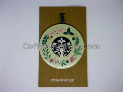 Starbucks Christmas Ceramic Ornament Holiday Wreath