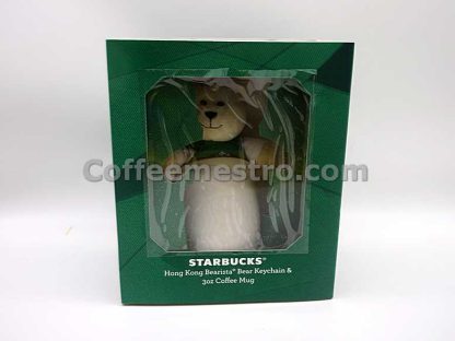 Starbucks Hong Kong Bearista Bear KeyChain & 3oz Coffee Mug